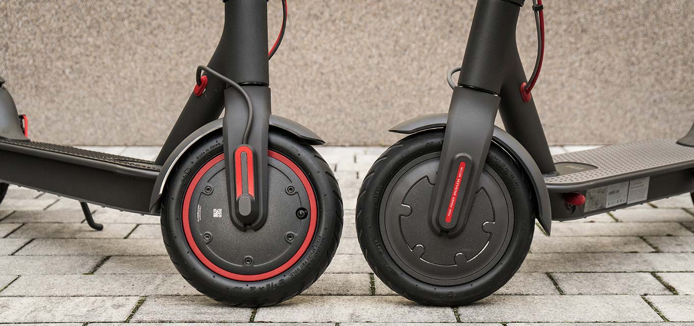 Xiaomi Scooter Pro vs Xiaomi M365 motor tire
